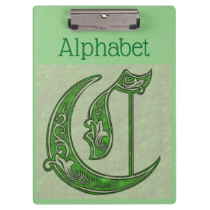 Alphabet Clipboard Klemmbrett
