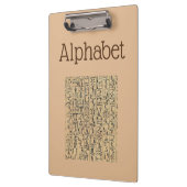 Alphabet Clipboard Klemmbrett (Links)