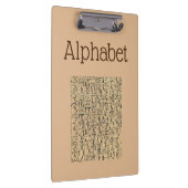Alphabet Clipboard Klemmbrett (Rechts)