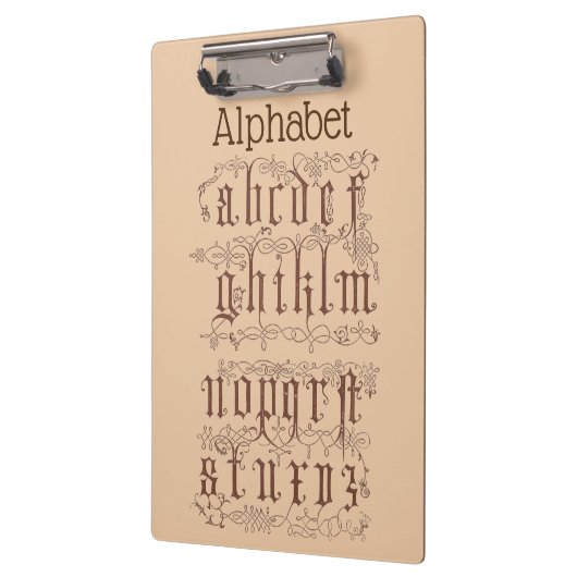 Alphabet Clipboard Klemmbrett (Links)