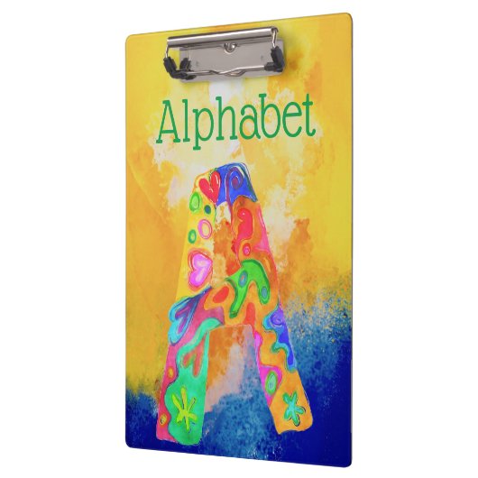 Alphabet Clipboard Klemmbrett (Links)