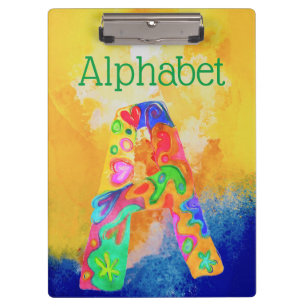 Alphabet Clipboard Klemmbrett