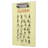 Alphabet Clipboard Klemmbrett (Links)