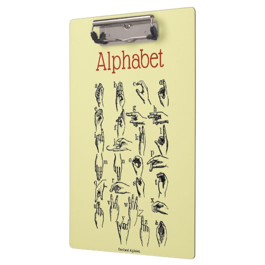 Alphabet Clipboard Klemmbrett (Links)