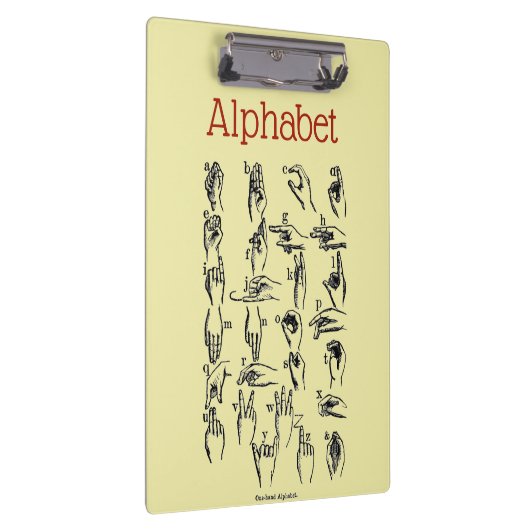 Alphabet Clipboard Klemmbrett (Rechts)