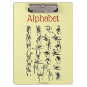 Alphabet Clipboard Klemmbrett (Vorderseite)