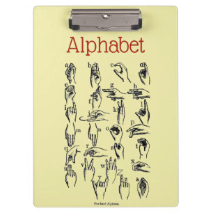 Alphabet Clipboard Klemmbrett