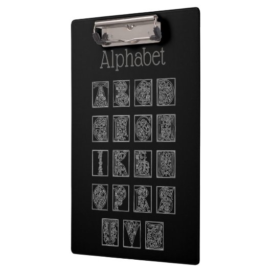 Alphabet Clipboard Klemmbrett (Links)
