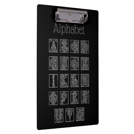 Alphabet Clipboard Klemmbrett (Rechts)