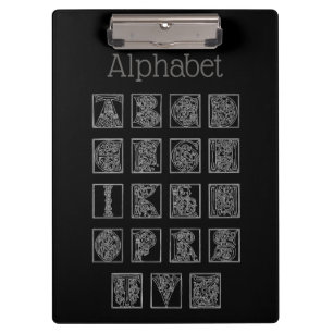 Alphabet Clipboard Klemmbrett