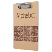 Alphabet Clipboard Klemmbrett (Links)