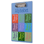 Alphabet Clipboard Klemmbrett (Links)