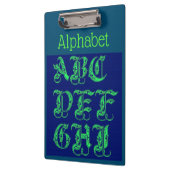 Alphabet Clipboard Klemmbrett (Links)