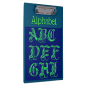 Alphabet Clipboard Klemmbrett (Rechts)
