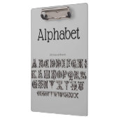 Alphabet Clipboard Klemmbrett (Links)