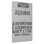 Alphabet Clipboard Klemmbrett (Rechts)