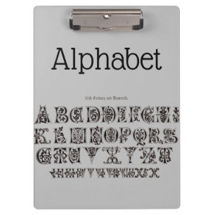 Alphabet Clipboard Klemmbrett