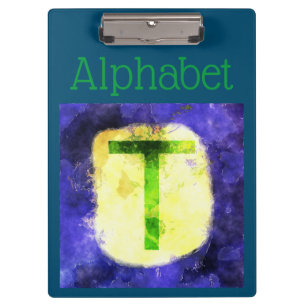 Alphabet Clipboard Klemmbrett
