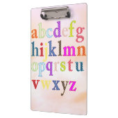 Alphabet Clipboard Klemmbrett (Links)