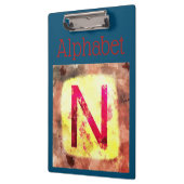 Alphabet Clipboard Klemmbrett (Links)
