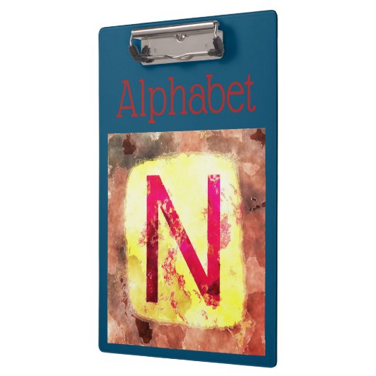 Alphabet Clipboard Klemmbrett (Links)