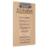 Alphabet Clipboard Klemmbrett (Rechts)