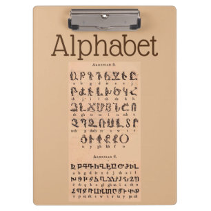 Alphabet Clipboard Klemmbrett
