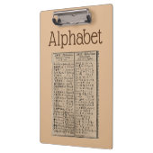 Alphabet Clipboard Klemmbrett (Links)