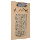 Alphabet Clipboard Klemmbrett (Rechts)