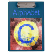Alphabet Clipboard Klemmbrett (Vorderseite)