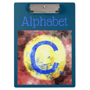 Alphabet Clipboard Klemmbrett
