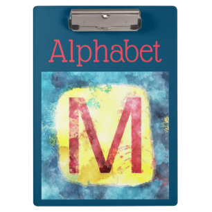 Alphabet Clipboard Klemmbrett