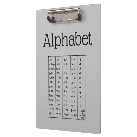 Alphabet Clipboard Klemmbrett (Links)