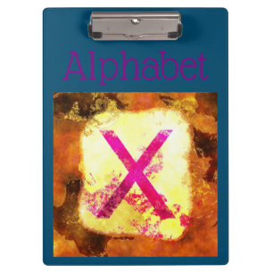 Alphabet Clipboard Klemmbrett