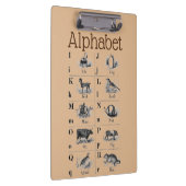 Alphabet Clipboard Klemmbrett (Rechts)