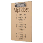 Alphabet Clipboard Klemmbrett (Links)