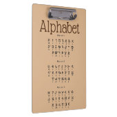 Alphabet Clipboard Klemmbrett (Rechts)