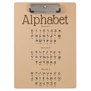 Alphabet Clipboard Klemmbrett