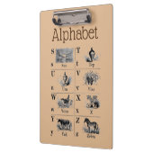 Alphabet Clipboard Klemmbrett (Links)