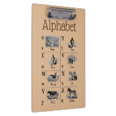 Alphabet Clipboard Klemmbrett (Rechts)