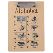Alphabet Clipboard Klemmbrett (Vorderseite)