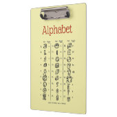 Alphabet Clipboard Klemmbrett (Links)