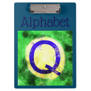 Alphabet Clipboard Klemmbrett