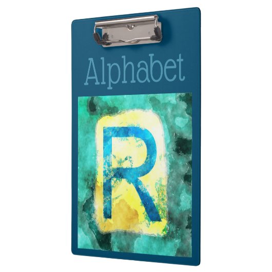 Alphabet Clipboard Klemmbrett (Links)