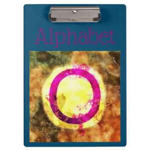 Alphabet Clipboard Klemmbrett