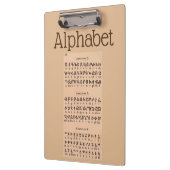 Alphabet Clipboard Klemmbrett (Links)