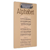 Alphabet Clipboard Klemmbrett (Rechts)