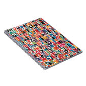 Alphabet Collage Notebook - Lebhaft und spielerisc Notizblock (Rechte Seite)
