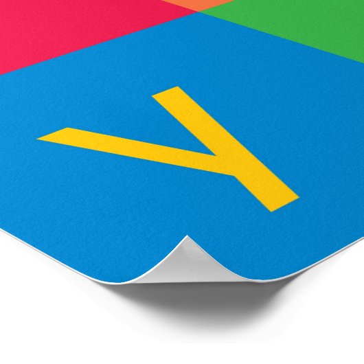 Alphabet Colors Poster (Ecke)