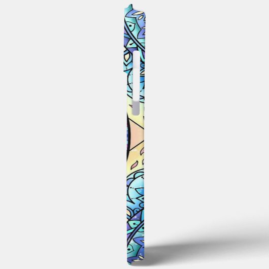 Alphabet D mandala Case-Mate iPhone Hülle (Rückseite / Links)